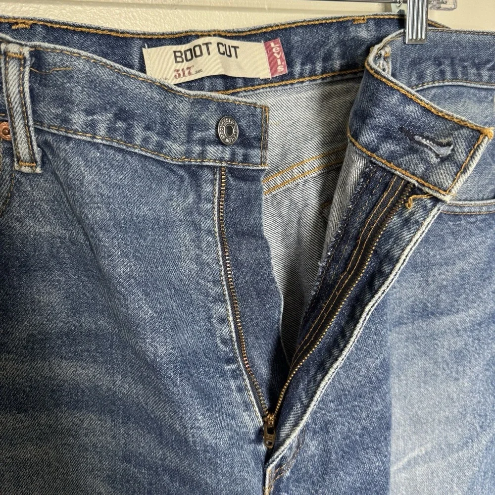 Levis 517 Bootcut Jeans Mens 36x29 Blue Denim Medium‎ Wash Cotton 517-0217